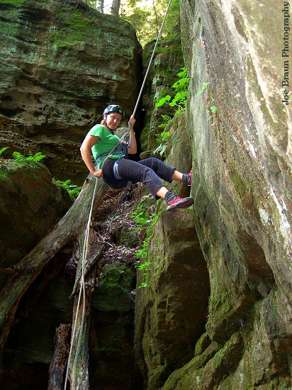 Climbing and Rappelling Area (Hocking Hills) &copy; 2006 Joe Braun Photography