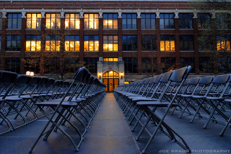 UM Commencement Chairs 2008 (Ann Arbor, Michigan) -- &copy; 2008 Joe Braun Photography