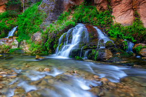 Zion Narrows top-down route