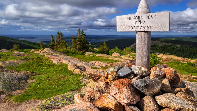 Bald Peak, Parkman Mountain, and Gilmore Peak (Acadia National Park)