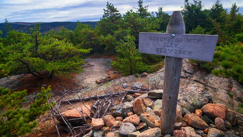 Norumbega Mountain via Goat Trail (Acadia National Park)
