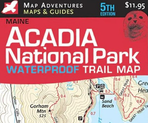 Map Adventures Acadia National Park Trail Map
