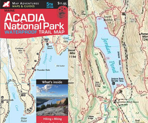 Map Adventures Acadia National Park Trail Map