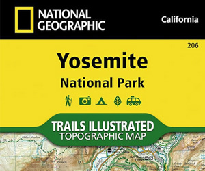 National Geographic Yosemite National Park Trails Illustrated Waterproof Map