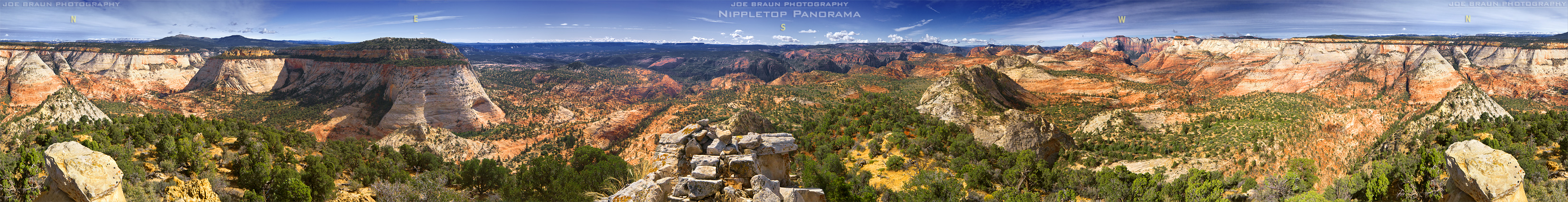 Nippletop Panorama (Zion National Park) -- © 2011 Joe Braun Photography