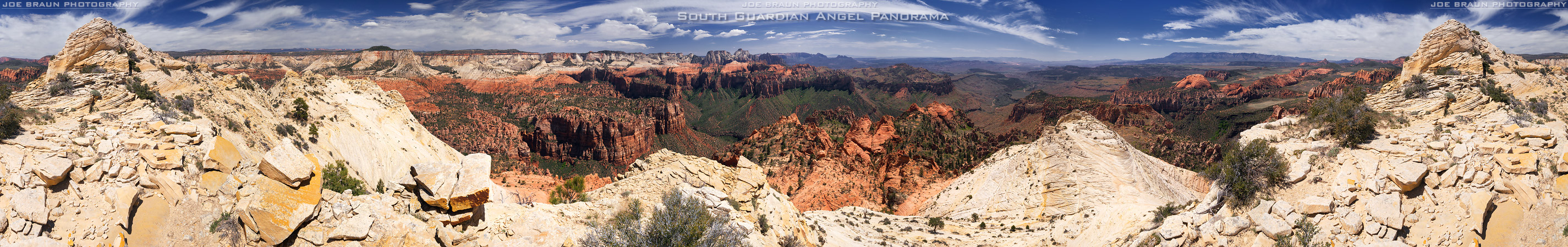 South Guardian Angel Panorama (Zion National Park) -- &copy; 2013 Joe Braun Photography