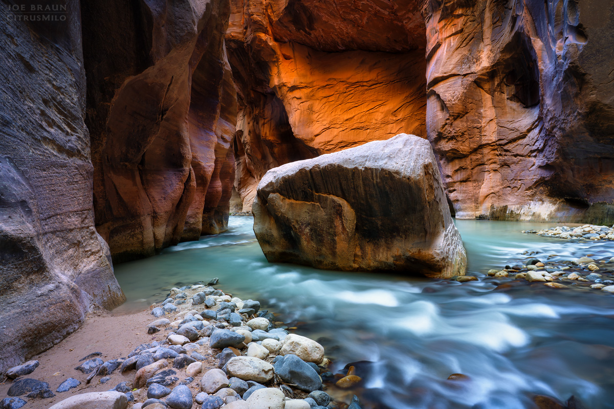 Zion Narrows photo (Zion National Park) -- &copy; 2019 Joe Braun Photography