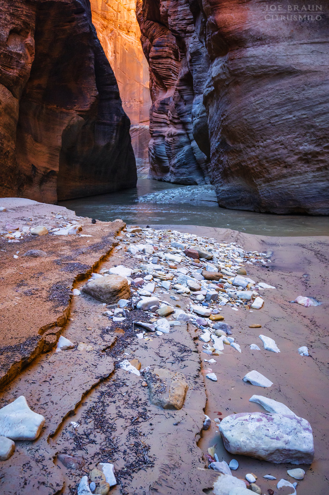 a lovely slot section of Parunuweap (Zion National Park) -- &copy; 2023 Joe Braun Photography