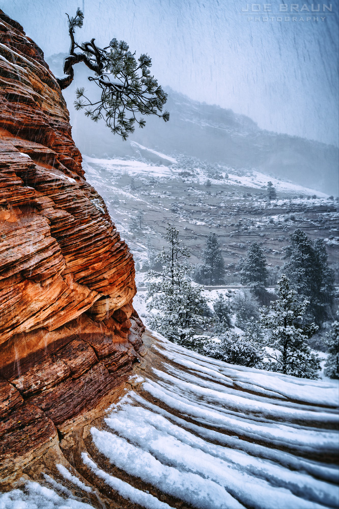 Zion National Park winter snow (Zion National Park) -- &copy; 2024 Joe Braun Photography