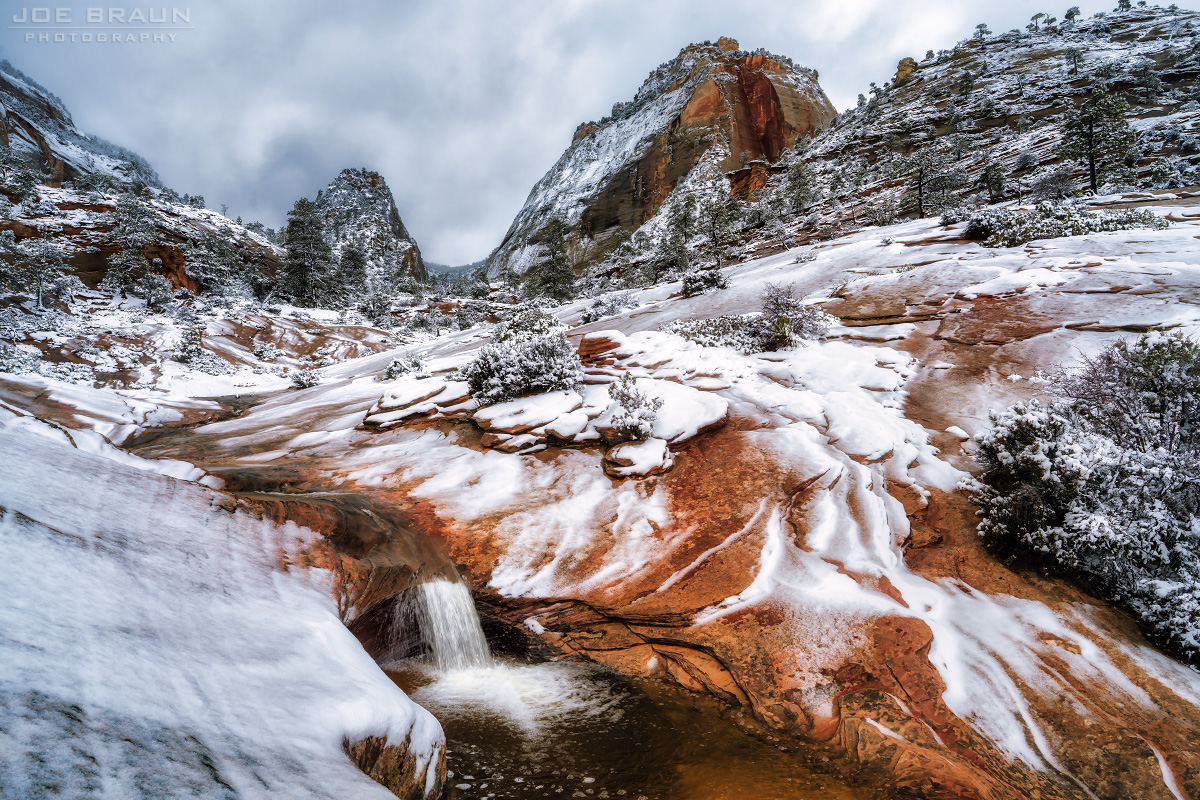Zion National Park winter snow (Zion National Park) -- &copy; 2024 Joe Braun Photography