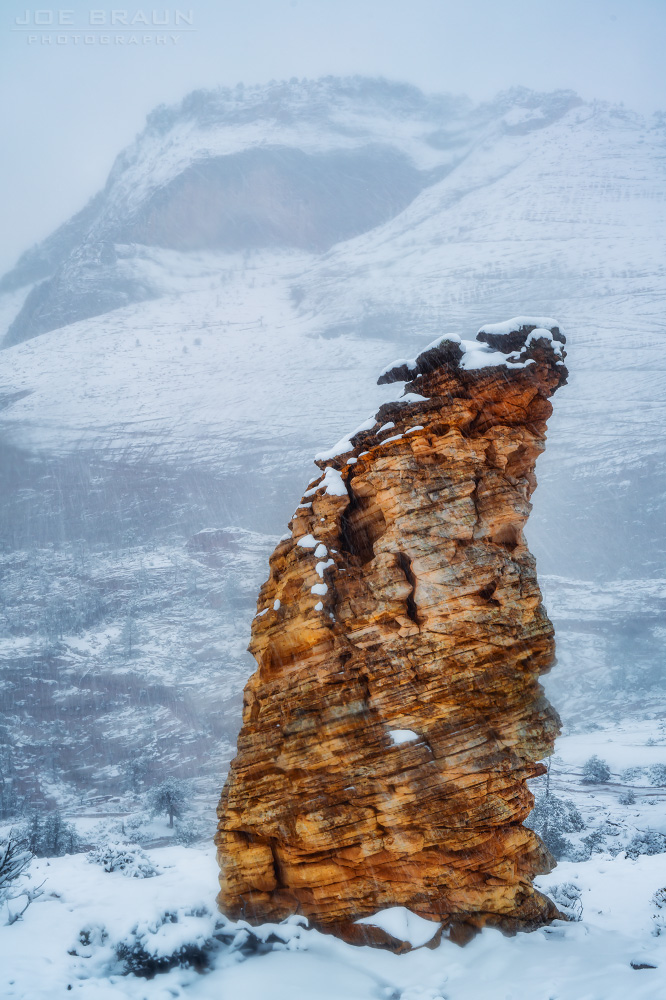 Zion National Park winter snow (Zion National Park) -- &copy; 2024 Joe Braun Photography