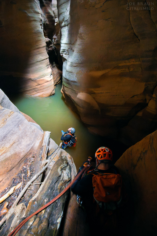 Pine Creek canyoneering photo (Zion National Park) -- &copy; 2024 Joe Braun Photography