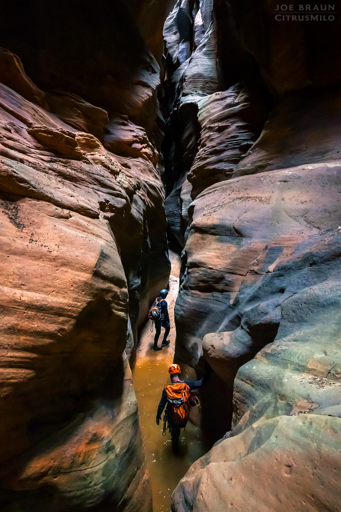 Pine Creek canyoneering photo (Zion National Park) -- &copy; 2024 Joe Braun Photography
