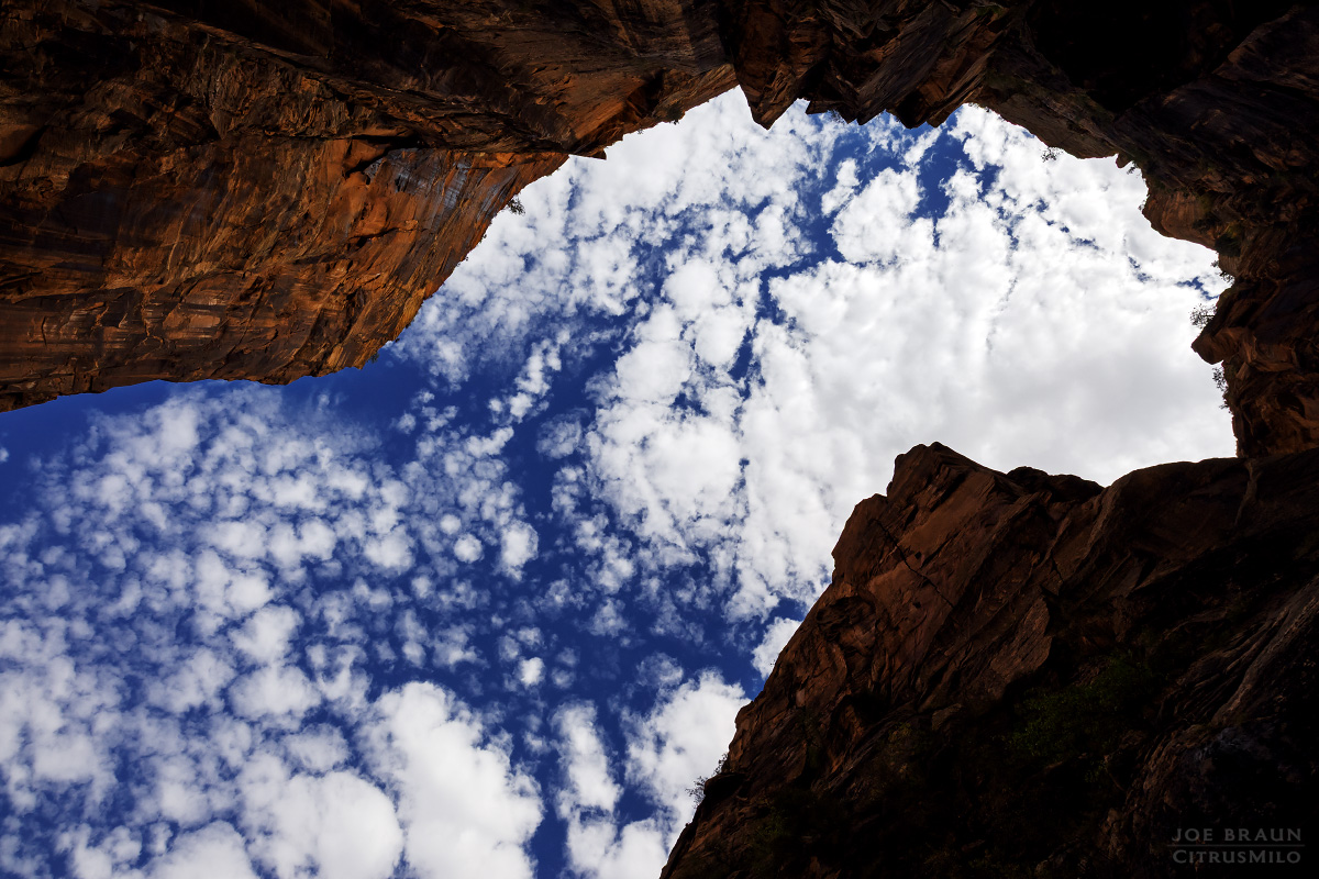 Pine Creek canyoneering photo (Zion National Park) -- &copy; 2024 Joe Braun Photography