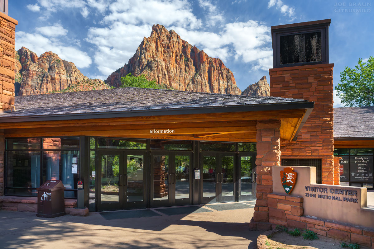 Zion Canyon Visitor Center (Zion National Park) -- &copy; 2026 Joe Braun Photography